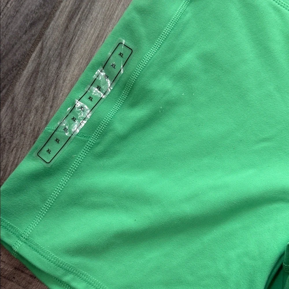 DSG‎ Women's Momentum Ultra High Rise Slime Green Bike Shorts XL NWT